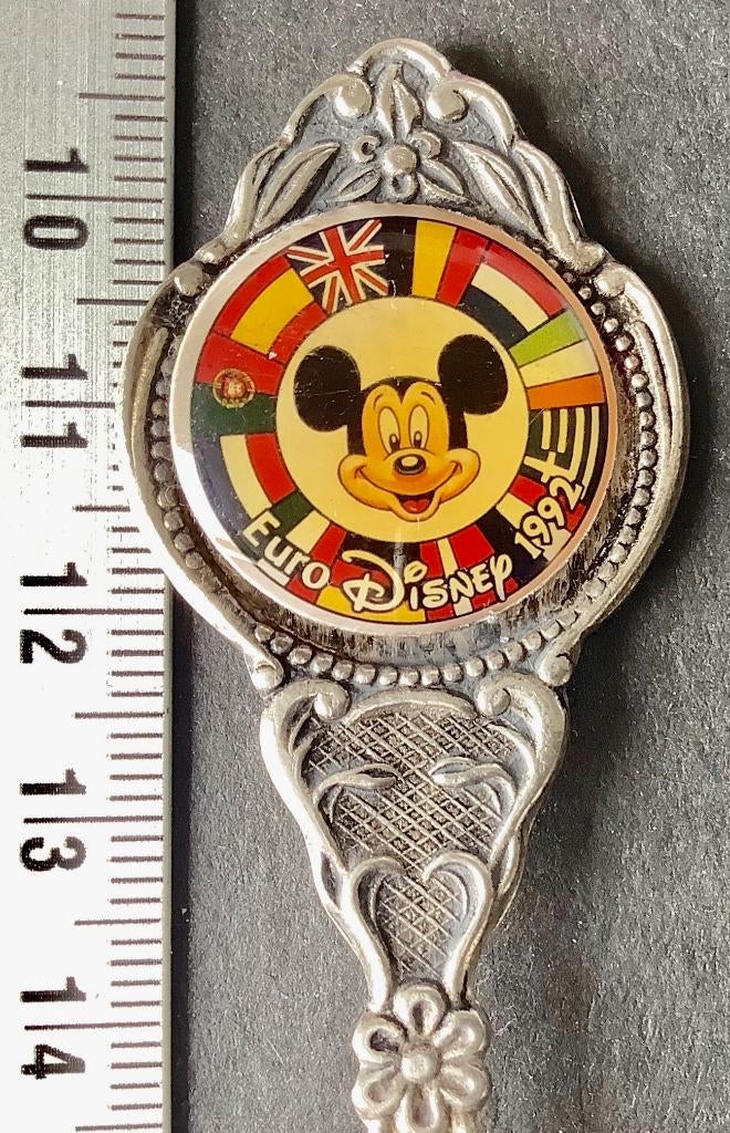 lepel, Euro Disney 1992, openingsjaar Mickey Mouse typ1 (L20, Ophalen of Verzenden, Gebruikt