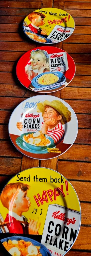 Origineel KELLOGG'S cornflakes Collector Plates, Ophalen of Verzenden, Zo goed als nieuw