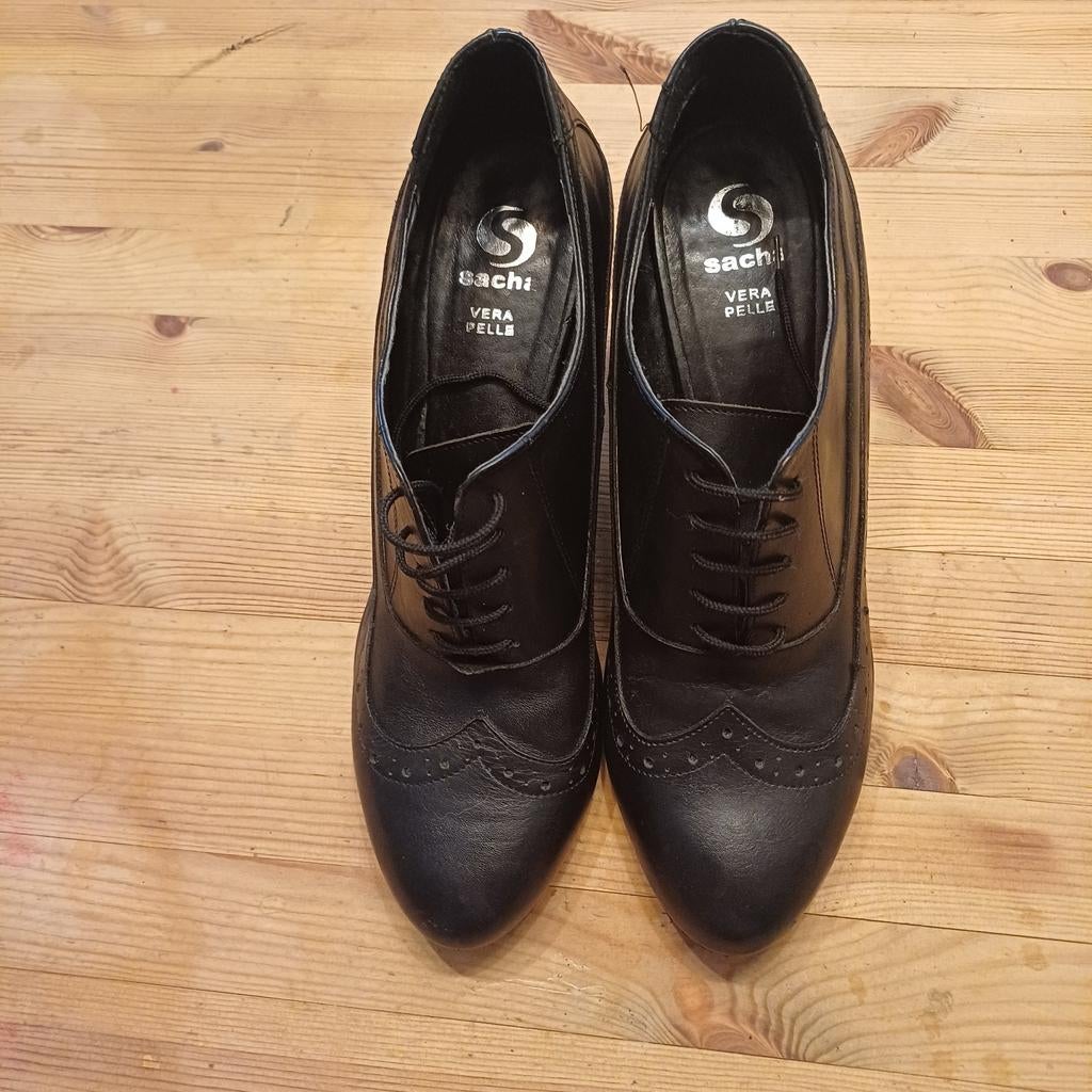 Sacha zwarte laarzen schoenen pumps met hak, Ophalen of Verzenden, Zo goed als nieuw, Zwart
