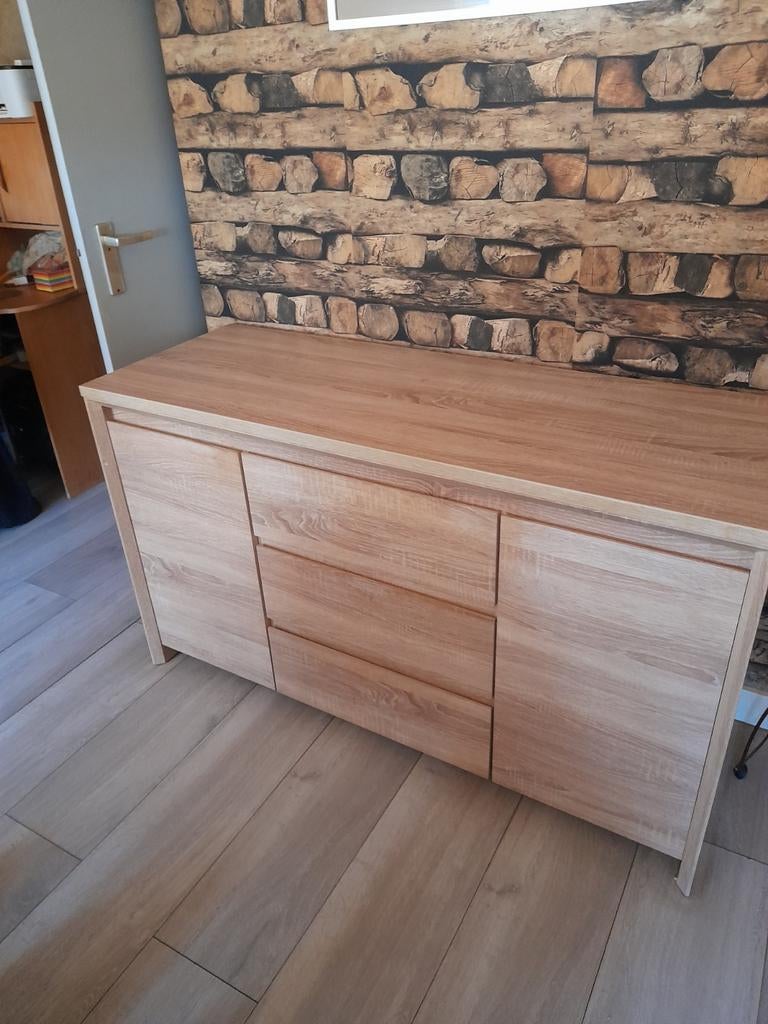 Mooie dressoir en vitrinekast set, Ophalen, Zo goed als nieuw, 25 tot 50 cm, 50 tot 100 cm