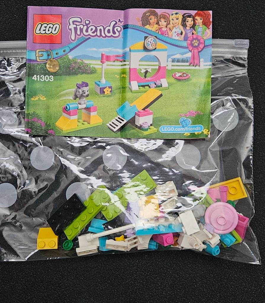 Lego Friends 41303 Puppy Speeltuin, Ophalen of Verzenden, Zo goed als nieuw, Complete set, Lego