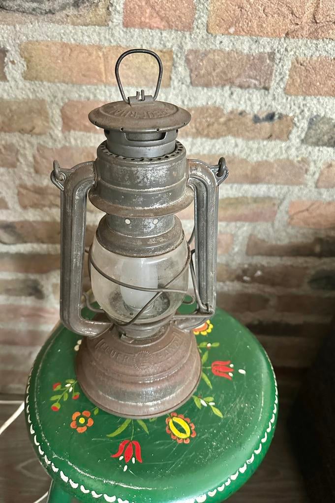 Oude Feuerhand stormlamp, Antiek en Kunst, Antiek | Lampen, Ophalen of Verzenden