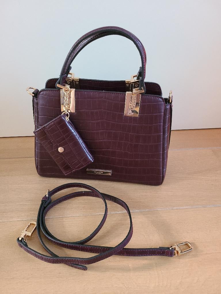 Dune London handtas, bordeaux / paars, Ophalen of Verzenden, Nieuw, Paars, Handtas