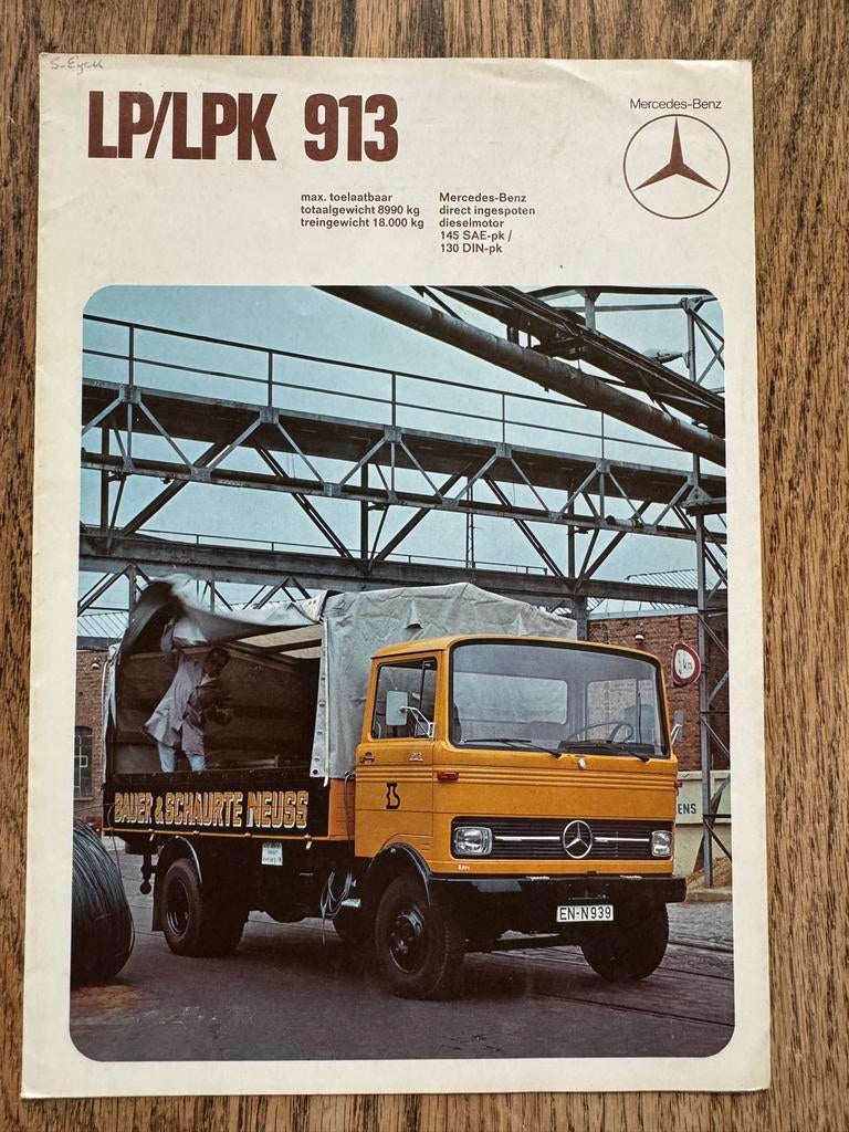 Mercedes uitklap brochure LP/LPK 913, Ophalen of Verzenden