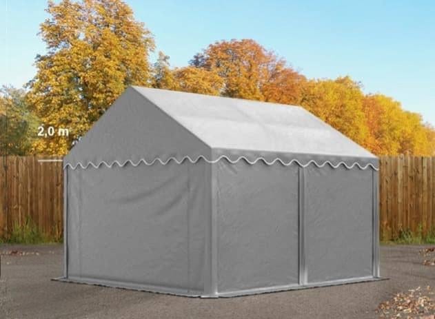 OPSLAGTENT PVC 800 g/m² PREMIUM GRIJS  3 x 4 M, Tuin en Terras, Partytenten, Nieuw, Overige typen, 2 meter of meer, Minder dan 5 meter