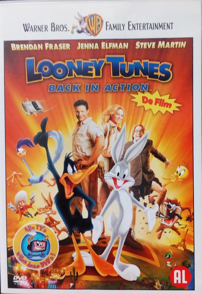 Dvd - Looney Tunes Back in Action, Alle leeftijden, Ophalen of Verzenden, Zo goed als nieuw, Komedie