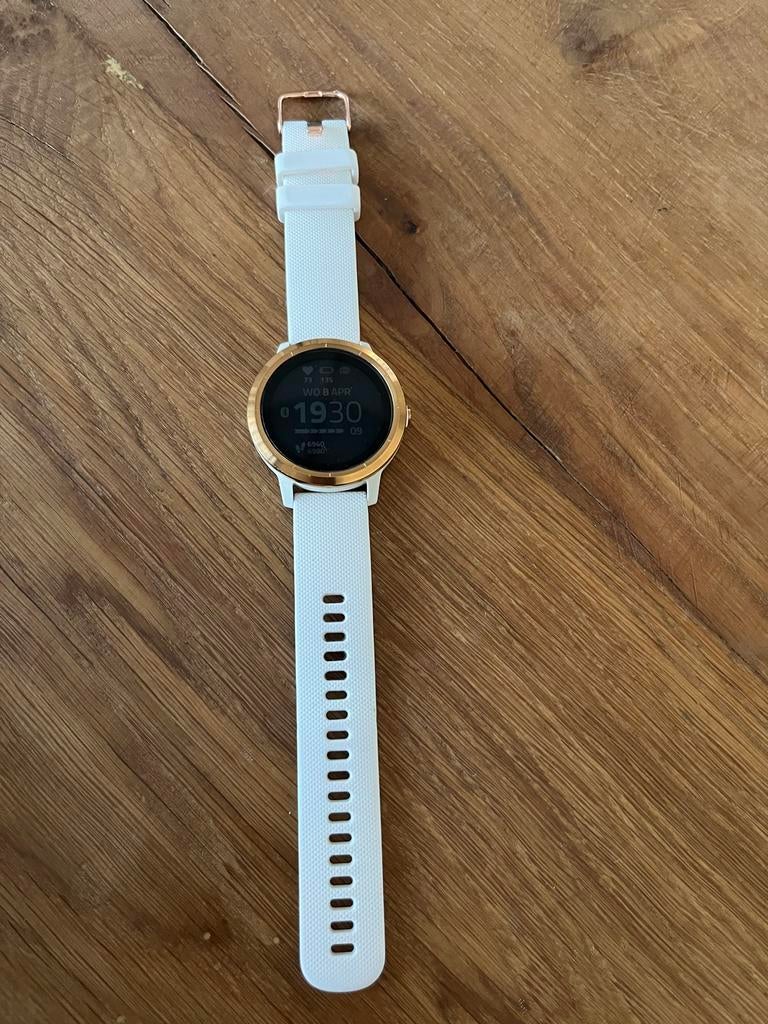 Garmin Vivoactive 3, Sieraden, Tassen en Uiterlijk, Smartwatches, Gebruikt, Wit, IOS, Ophalen of Verzenden