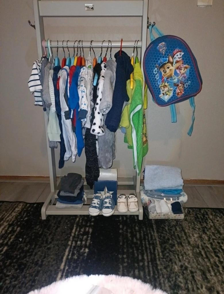 Baby Jongens Kleding + Kleding Rek, Ophalen of Verzenden
