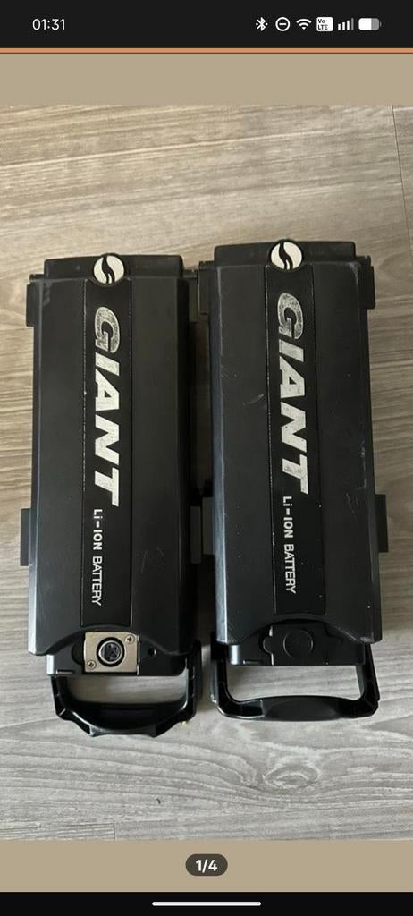 2 36v giant accu's (goede actieradius), Ophalen of Verzenden, Zo goed als nieuw