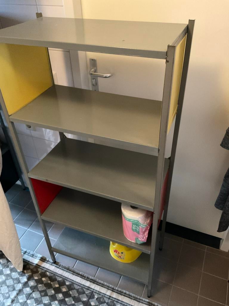 Vintage Gispen kast / rek met gekleurde panelen, Huis en Inrichting, Ophalen, Gebruikt