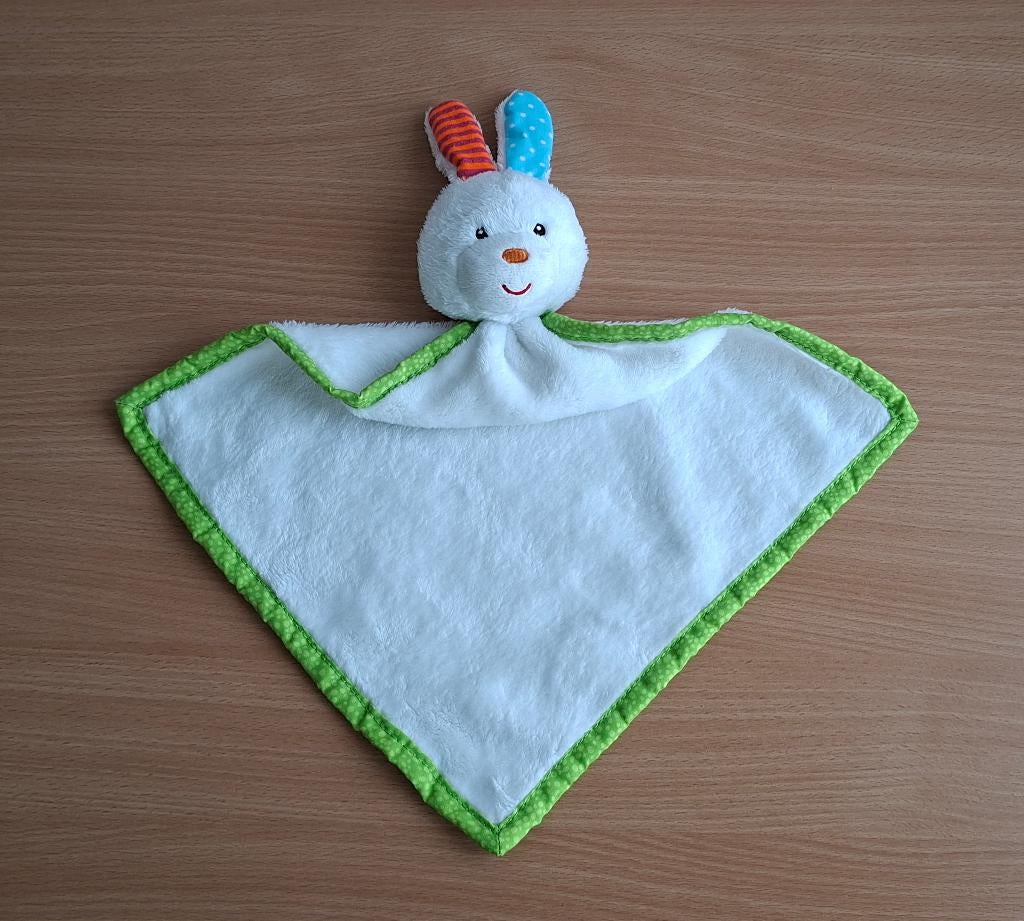 Knuffeldoekje, Knuffel van ZD Trading Action, Wit Konijn, Kinderen en Baby's, Speelgoed | Knuffels en Pluche, Konijn, Ophalen of Verzenden