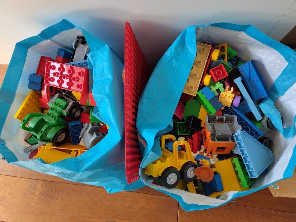 Duplo, 2 shoppers vol, Ophalen, Gebruikt, Duplo