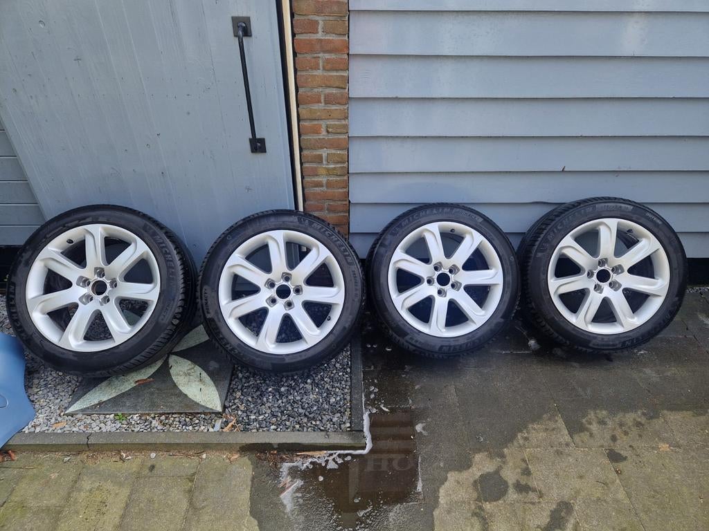 Ronal velgen 18 inch 5x112 met Michelin zomerbanden, 18 inch, Gebruikt, Velg(en), Ophalen of Verzenden