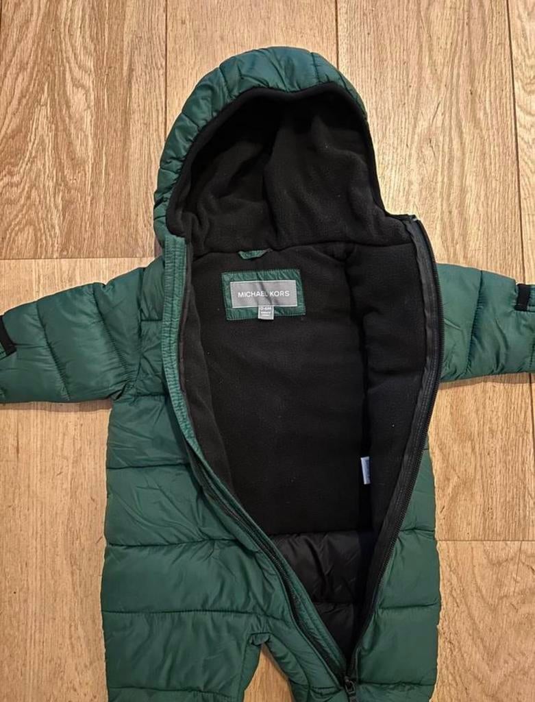 Ski pakje Michael Kors groen maat 0-6 mnd, Ophalen of Verzenden, Zo goed als nieuw, Jongetje of Meisje, Jasje