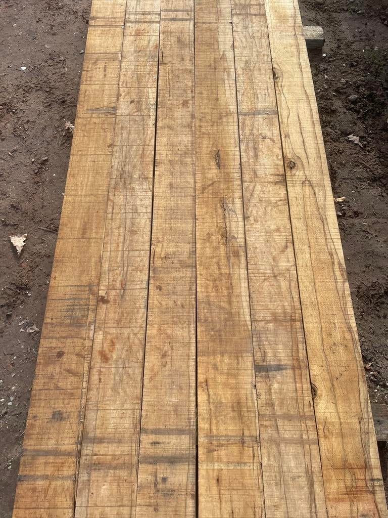 100 m2 barnwood planken, Ophalen, Zo goed als nieuw