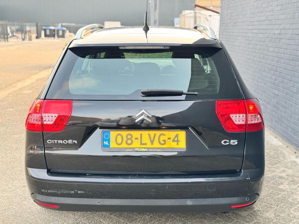 Citroen C5 Tourer 1.8 16V|NAVI|PSENSOR|AIRCO|CRUISE|INCL JAA, 125 pk, Gebruikt, 4 cilinders, Zwart