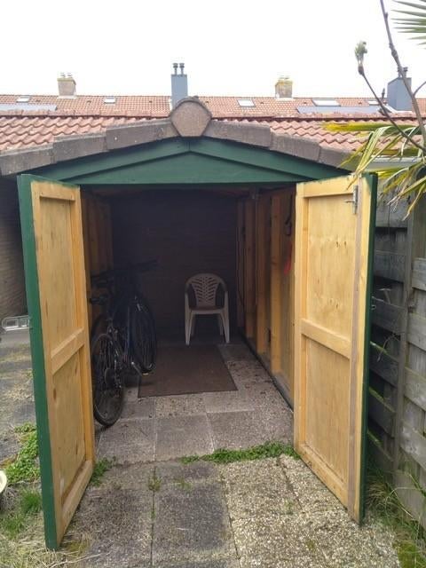 Motor(schuurtje), Tuin en Terras, Bergingen en Tuinkasten, Ophalen, Gebruikt, Hout, Overige typen