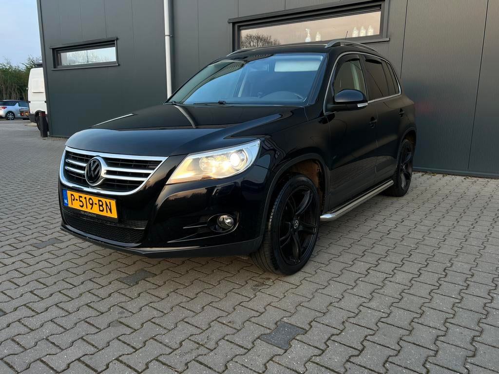 Volkswagen Tiguan 2.0 Tfsi 125KW 4MOTION DSG 2009 Zwart, Auto's, Automaat, Stof, Zwart, 4 cilinders