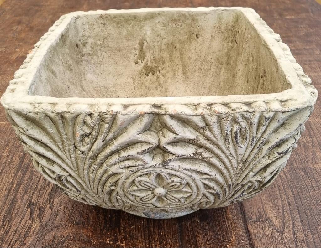 Vintage terracotta bloempot, Ophalen, Rond, Zo goed als nieuw, Aardewerk