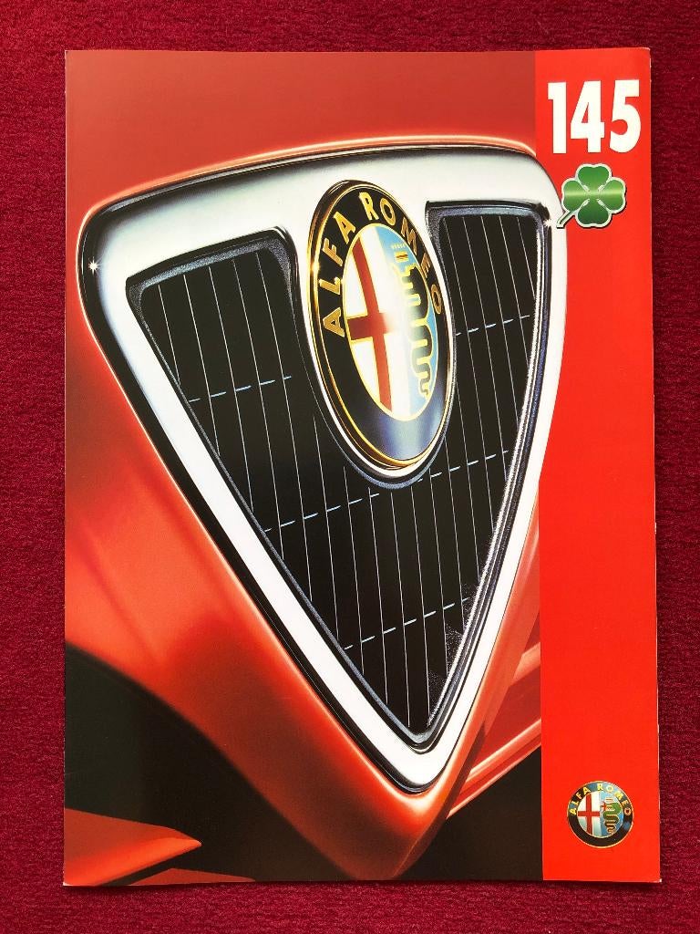 Alfa Romeo 145 Quadrifoglio Verde Duitse folder 1996, Boeken, Auto's | Folders en Tijdschriften, Alfa Romeo, Nieuw, Ophalen of Verzenden