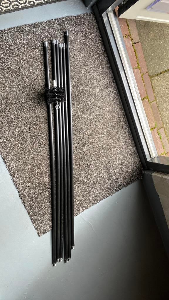 Schoorsteen veeg set, Ophalen, 200 cm of meer, Zwart, 50 tot 100 cm