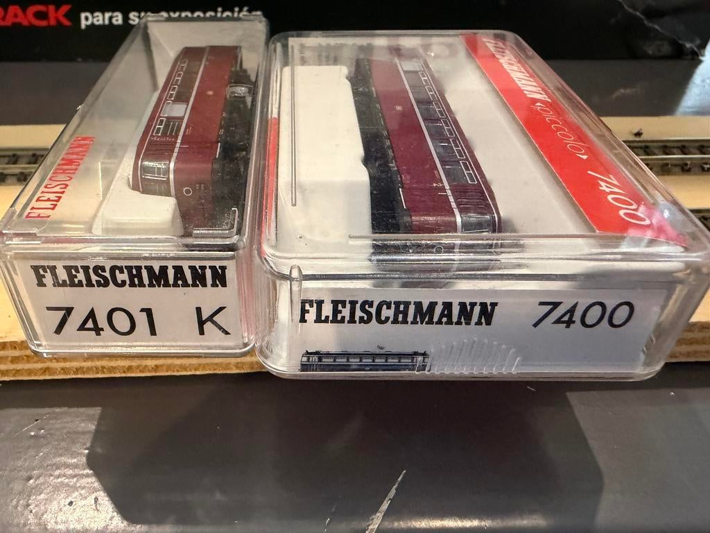 Fleischmann schienenbus 7400 en 7401 k, Treinset, Gelijkstroom, Fleischmann, Ophalen of Verzenden