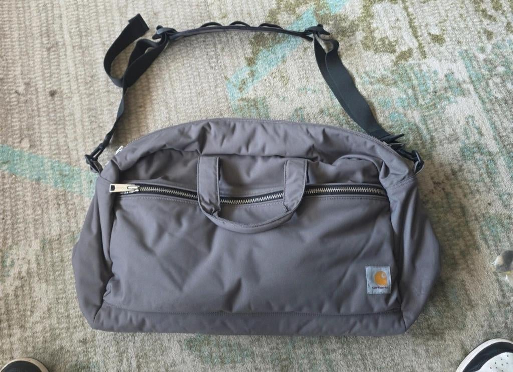Carhartt Leroy Weekend Bag, Ophalen of Verzenden, Zo goed als nieuw, Grijs, 30 cm of meer