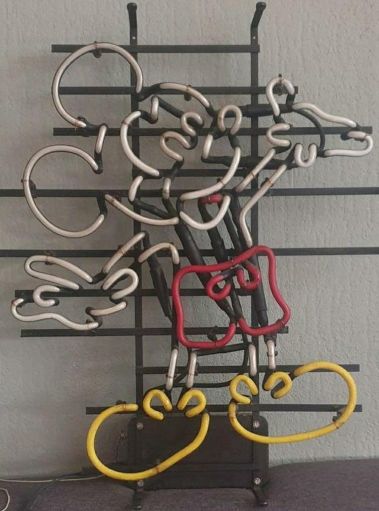 Neon Mickey Mouse, Ophalen of Verzenden, Gebruikt