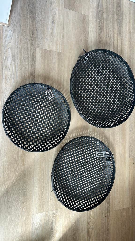 3 nieuwe decoratie schalen Riverdale 48-57-65 cm ibiza stijl, Ophalen of Verzenden, Nieuw, Rond, Overige materialen