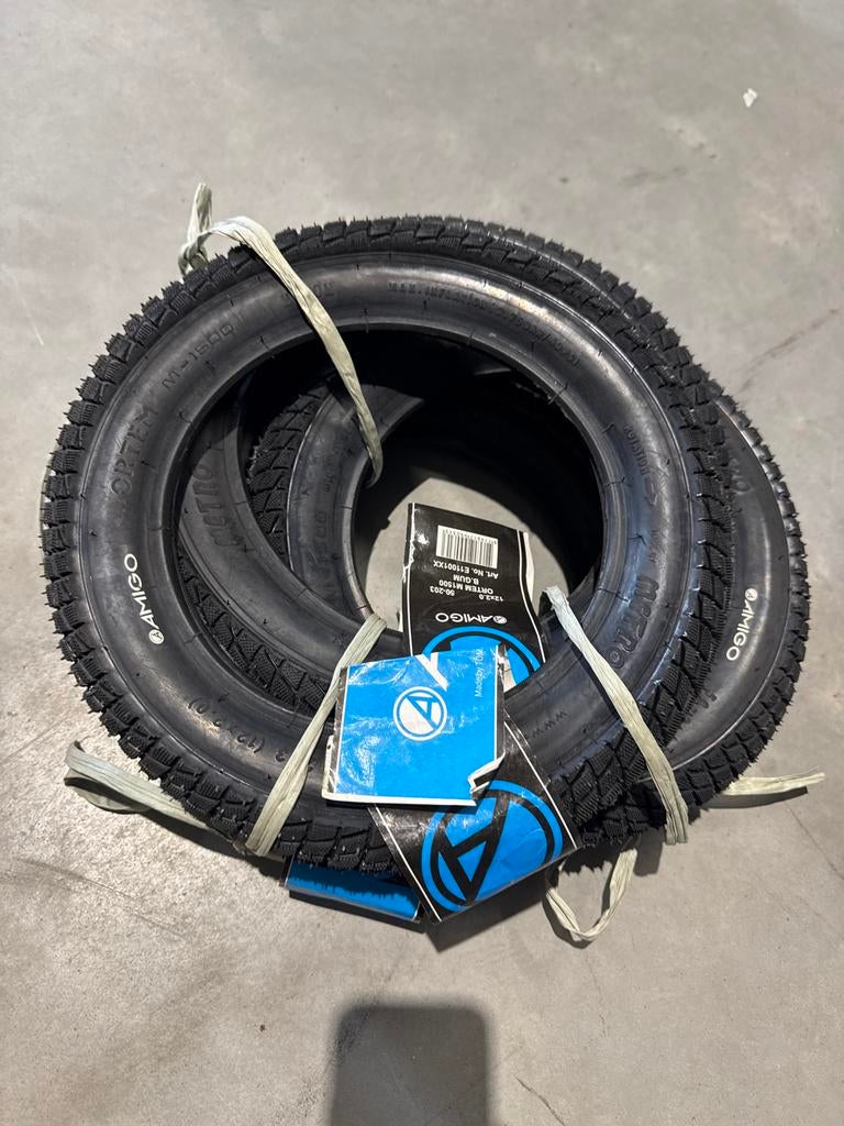 Set van 5 Amigo fietsbanden 12x2.0, Ophalen of Verzenden, Nieuw, Algemeen, Band