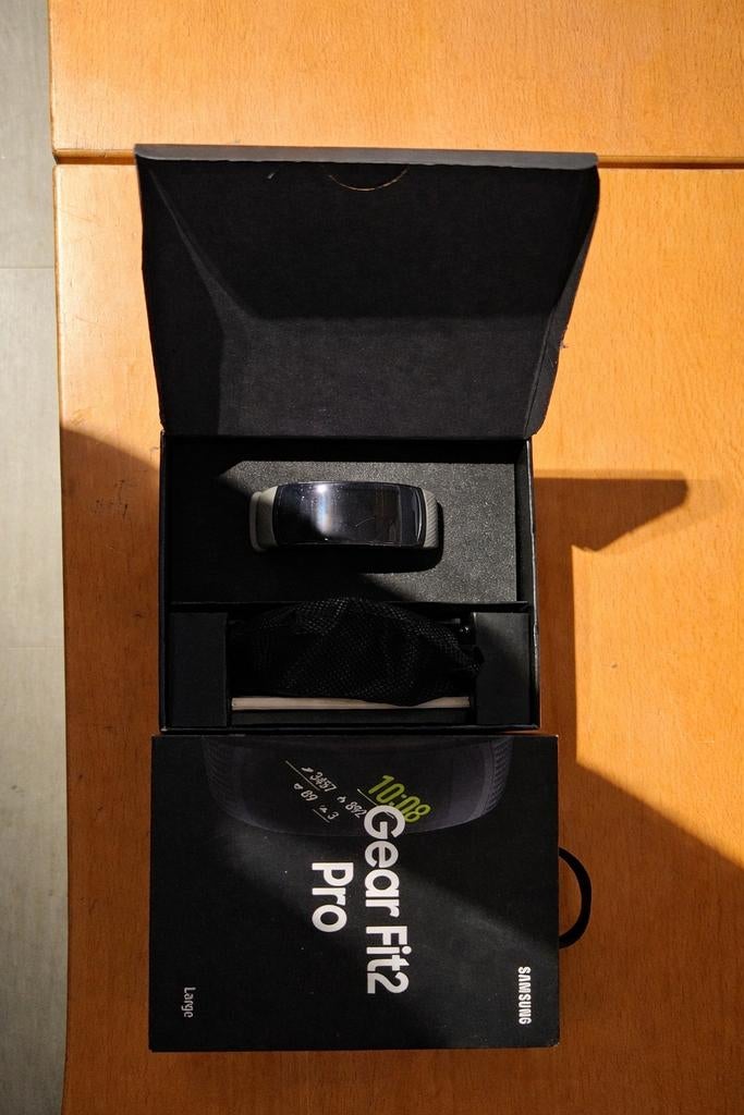 Samsung Gear Fit2 Pro Sport Horloge - Zo goed als nieuw, GPS, Zwart, Ophalen of Verzenden, Zo goed als nieuw