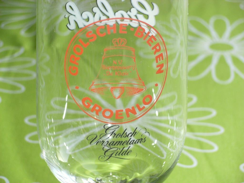 Bierglas Grolsch Verzamelaarsgilde Grolsche Bieren Groenlo, Ophalen of Verzenden, Zo goed als nieuw, Glas of Glazen, Grolsch