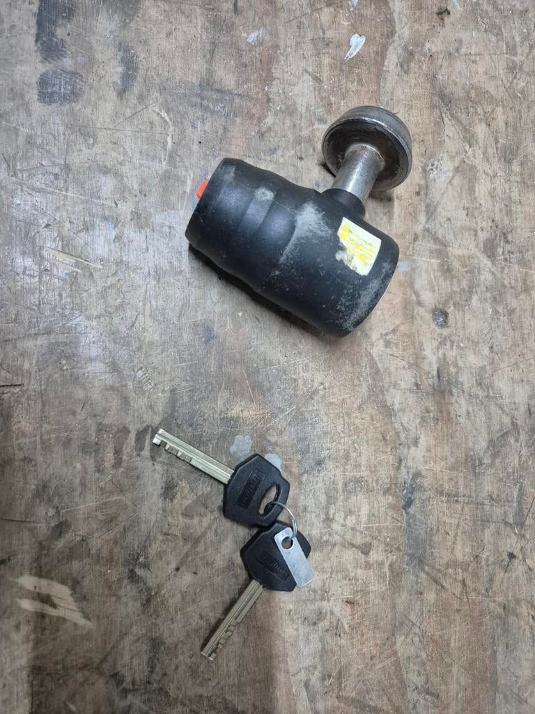 Schijfremslot met 2 originele sleutels, Ophalen