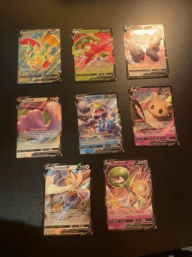 Pokémon V kaarten, Hobby en Vrije tijd, Verzamelkaartspellen | Pokémon, Ophalen of Verzenden, Gebruikt, Meerdere kaarten, Foil