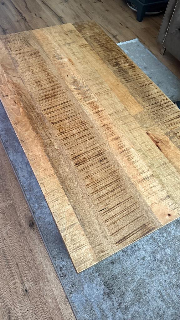 Salontafel leenbakker, Huis en Inrichting, Ophalen, 50 tot 75 cm, Zo goed als nieuw, Mango hout