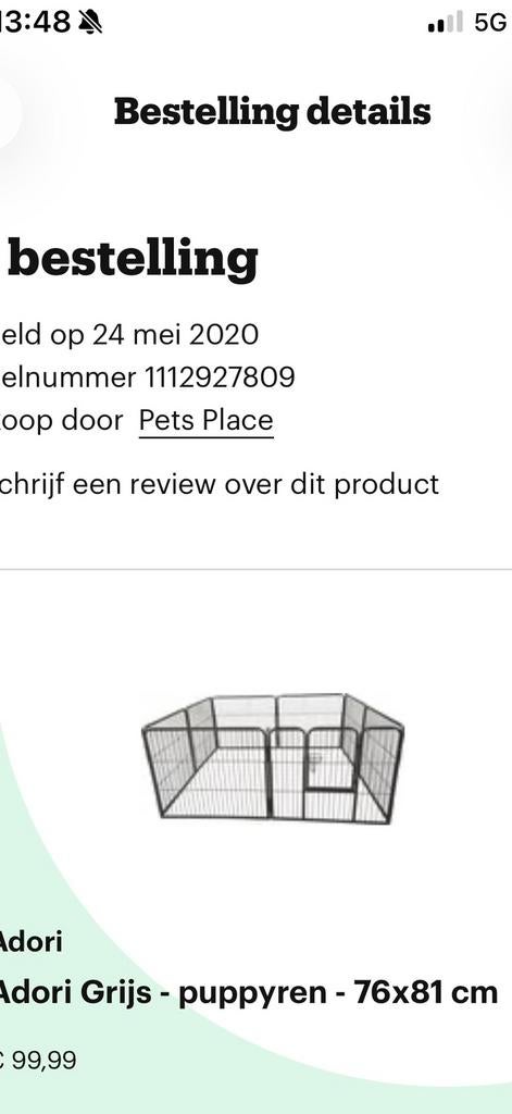 Puppie ren voor binnen en  buiten de ren, Ophalen, Gebruikt, 110 cm of meer, 65 tot 100 cm