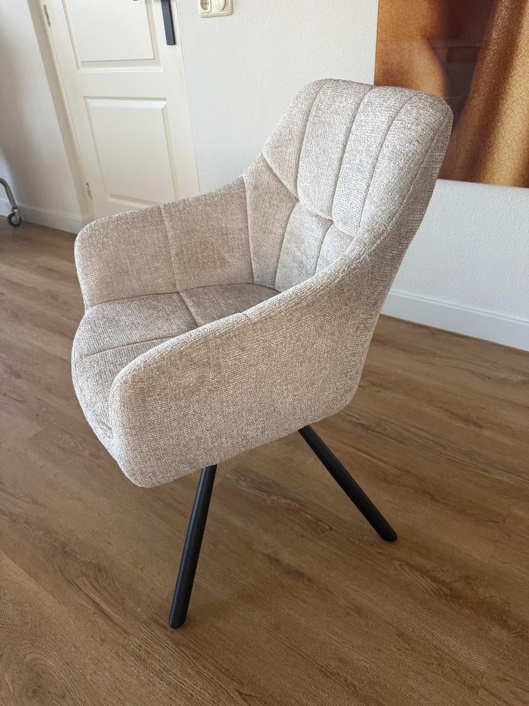 Nieuwe geweven stoffen Eetkamerstoelen met draaisysteem, Ophalen, Overige kleuren, Nieuw, Stof
