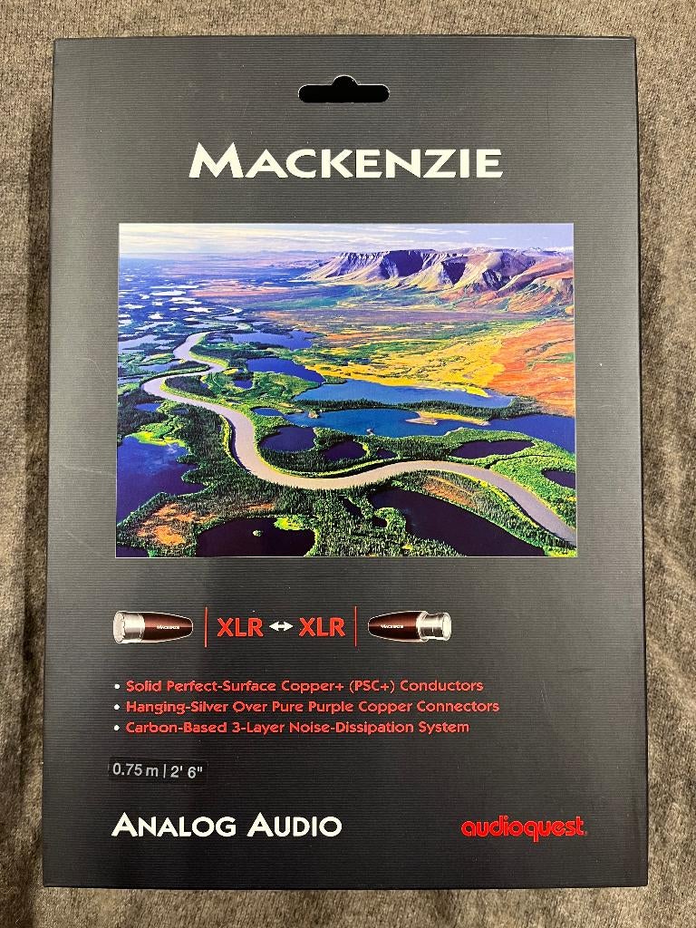 AudioQuest Mackenzie XLR - 75cm, Ophalen, Zo goed als nieuw, Minder dan 2 meter, Interlink-kabel