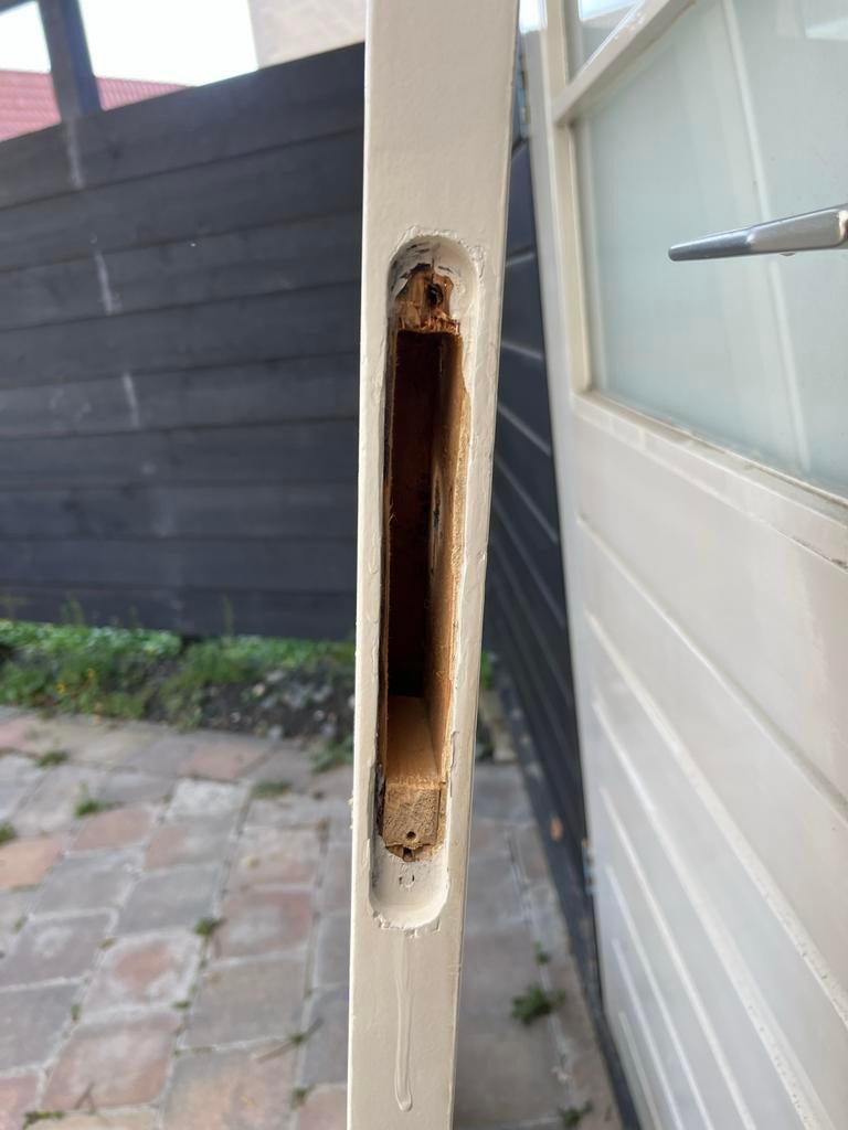 Deur met glas en lood, Doe-het-zelf en Verbouw, Deuren en Horren, Ophalen, Gebruikt, 80 tot 100 cm, Binnendeur