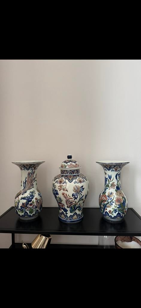 Vieux Rhodes Boch 3-delig Kaststel Handgemaakt Jaren 50/60, Antiek en Kunst, Ophalen