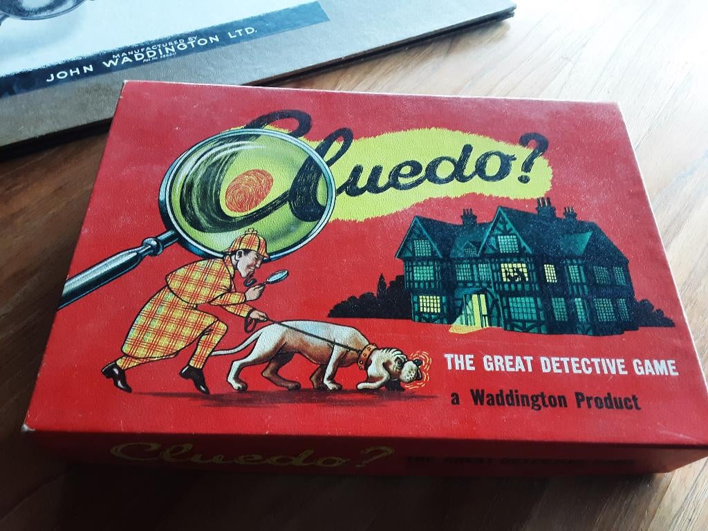 CLUEDO bordspel , vintage versie uit de jaren 50, Gebruikt, Vijf spelers of meer, John Waddington LTD, .