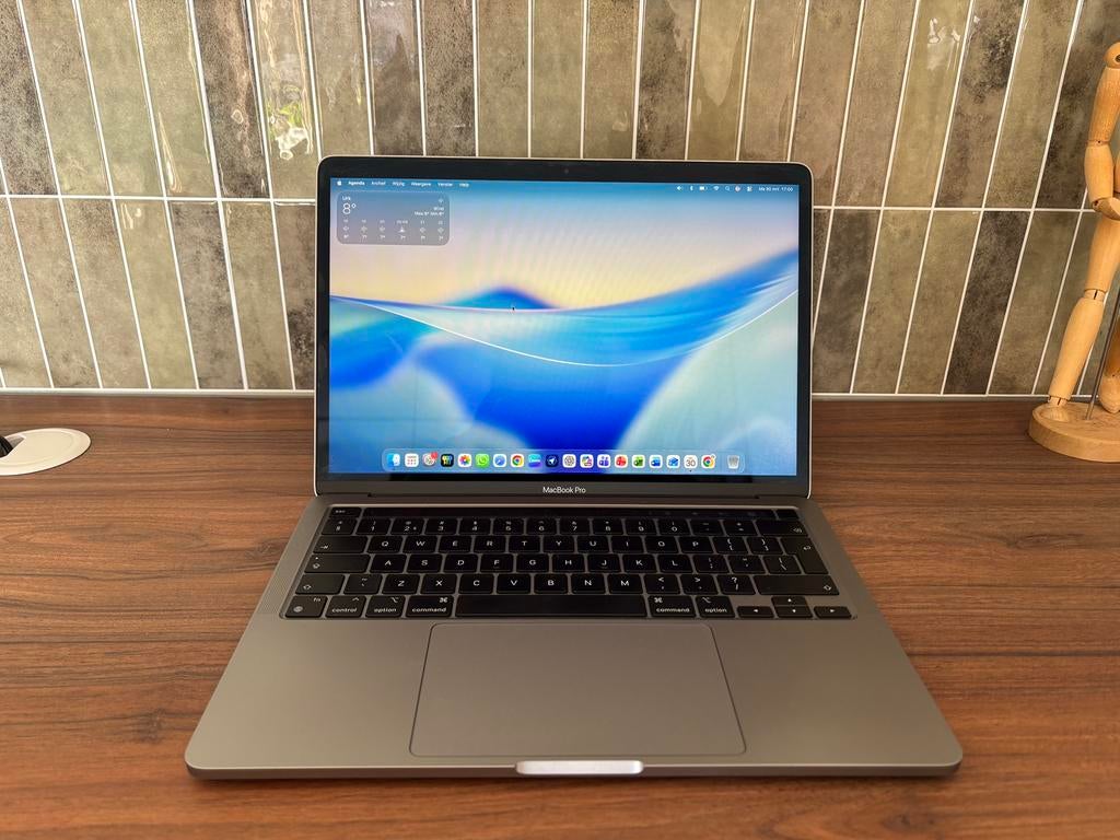 Macbook Pro M1 touchbar 8GB Ram 256GB opslag 13'' inch, MacBook Pro, 256 GB, Qwerty, 8 GB
