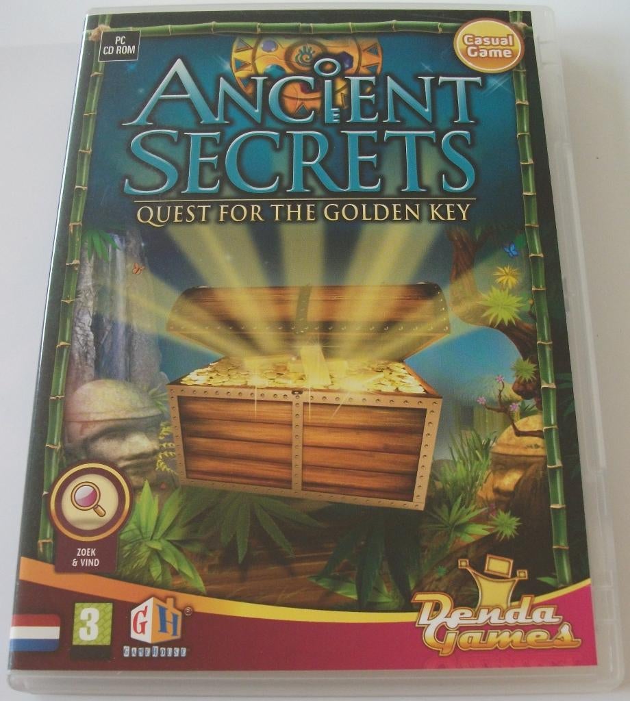 PC Game *** ANCIENT SECRETS *** Quest for the Golden Key, Puzzel en Educatief, 1 speler, Ophalen of Verzenden, Zo goed als nieuw