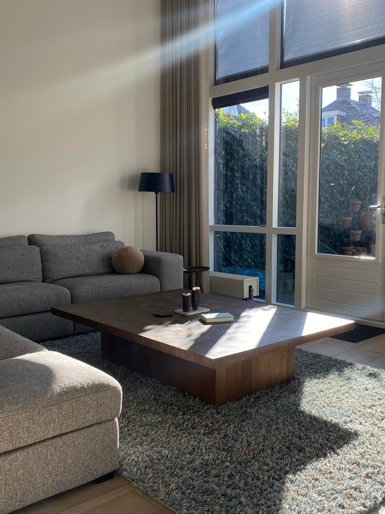 Design Tafel Linteloo Hardhout - Perfecte Staat, Huis en Inrichting, Tafels | Salontafels, Ophalen, 100 tot 150 cm, Vierkant, Zo goed als nieuw