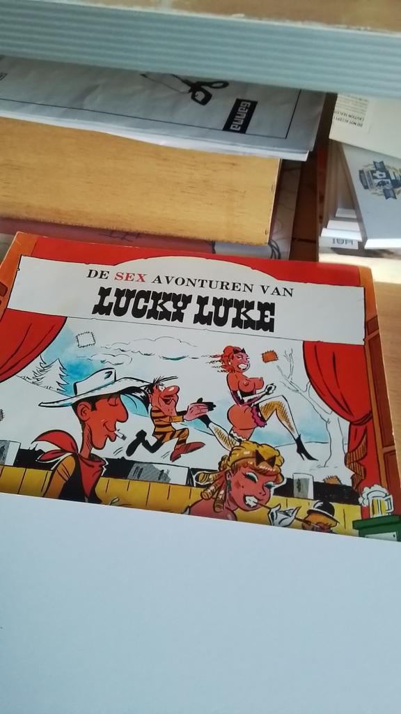 De sex avonturen van Lucky Luke. STRIP VOOR VOLWASSENEN (18+, Eén stripboek, Ophalen of Verzenden, Gelezen