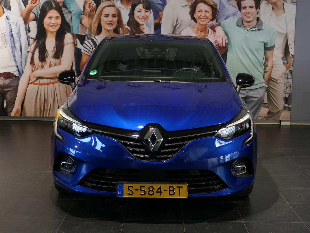 Renault Clio 1.0 TCe 90 Techno - Occasion Lease vanaf €354, Gebruikt, Blauw, Leder en Stof, Origineel Nederlands