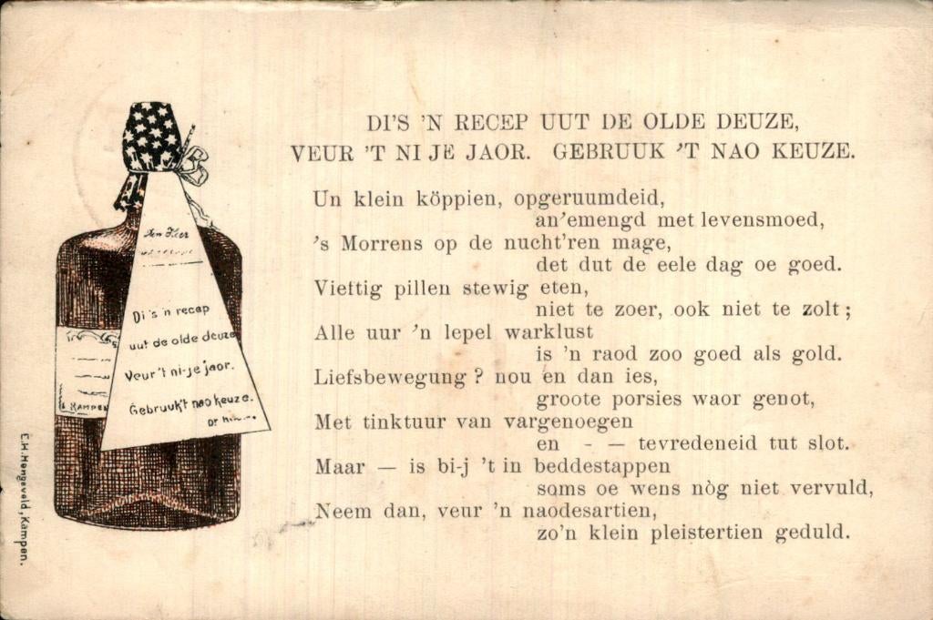 Apeldoorn - Ansichtkaart - Dis n recep, Ophalen of Verzenden, Voor 1920, Gelopen, Gelderland