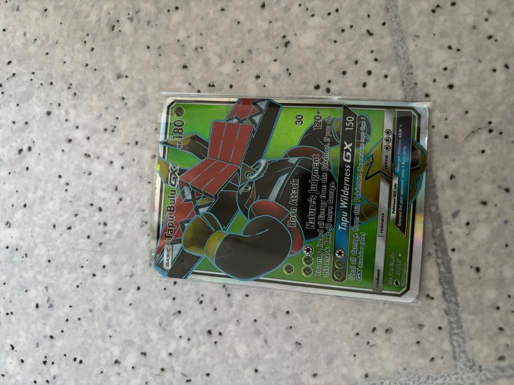 Pokémon Kaart Tapu Bulu GX - Zo goed als nieuw, Ophalen, Zo goed als nieuw, Losse kaart