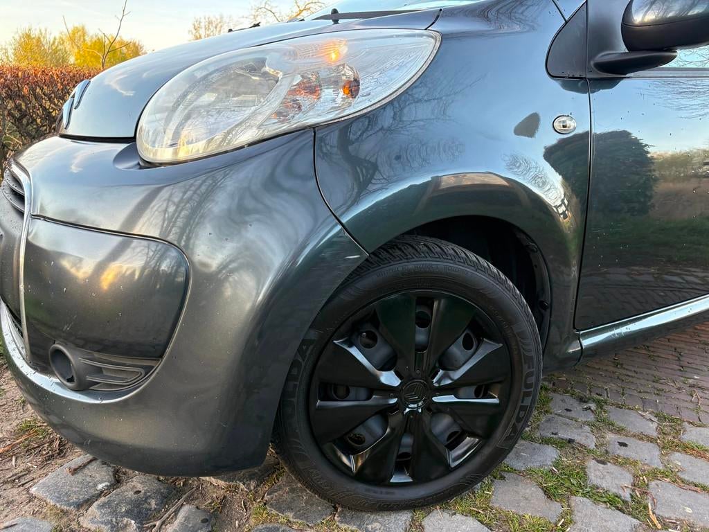 Citroen C1 1.0-12V Ambiance CARPLAY/3DRS/AIRCO/ELEK RAMEN, Auto's, Voorwielaandrijving, Euro 5, Stof, Zwart