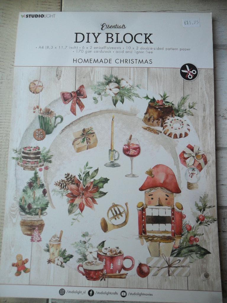 Studio Light Diy Block Homemade Christmas, Verzenden, Nieuw, Overige thema's, Overige typen